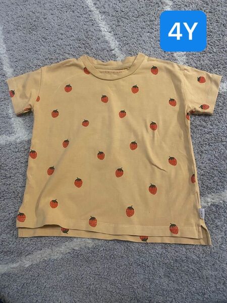 TINY COTTONS イチゴ柄 Tシャツ 4Y