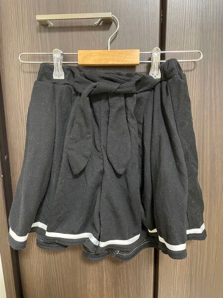 ショートパンツ 女子 BLK 小・中学生