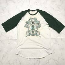 ★Dsquared2・ディースクエアード★メンズ 長袖 ラグラン Tシャツ カットソー トップス グリーン×ホワイト size XXL_画像4