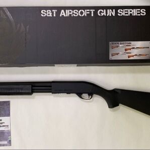 S&T M870 ミディアム エアーショットガン BKカラー