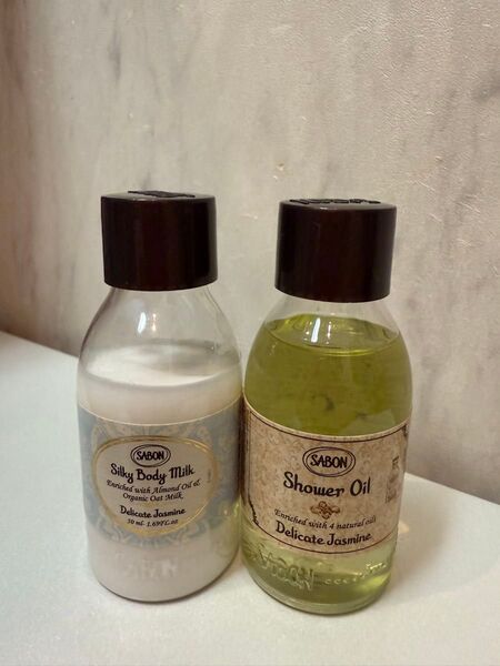 SABON シルキーボディミルク&シャワーオイル デリケートジャスミン 2個セット