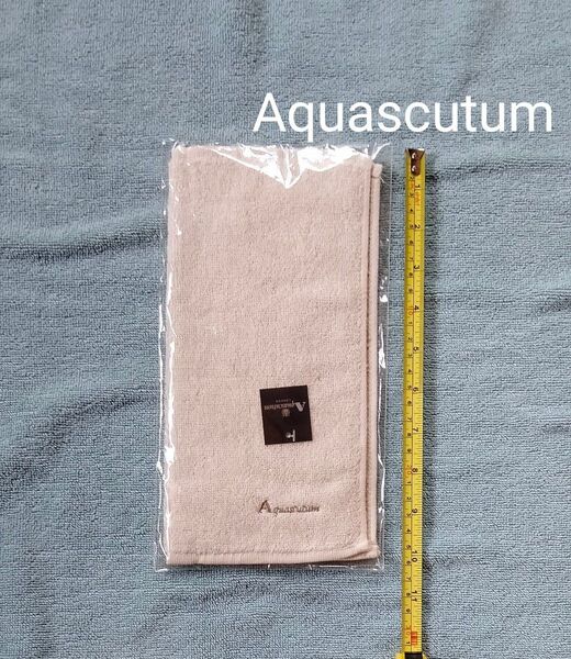 Aquascutum アクアスキュータム タオルハンカチ ベージュ 新品未使用未開封 ハンドタオル ハンカチ