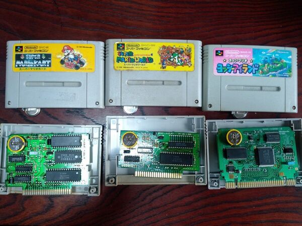 スーファミ3作セット 電池交換済 スーパーマリオカート/スーパーマリオワールド/ヨッシーアイランド Nintendo 任天堂SFC