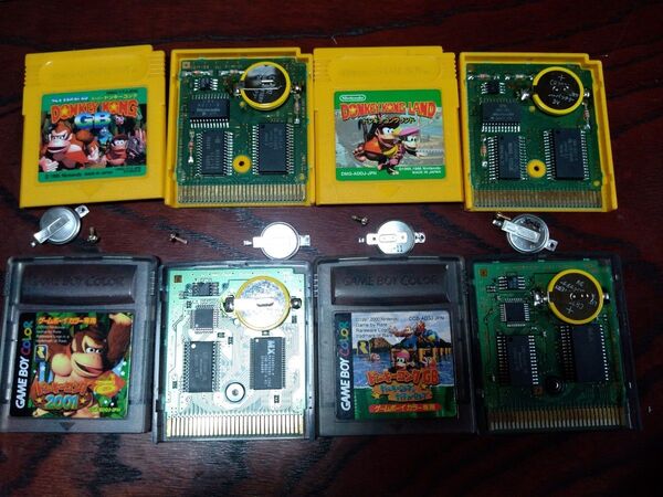電池交換済4個セット スーパードンキーコングGB/ランド/2001/ディンキー&ディクシー GBC ゲームボーイ Nintendo