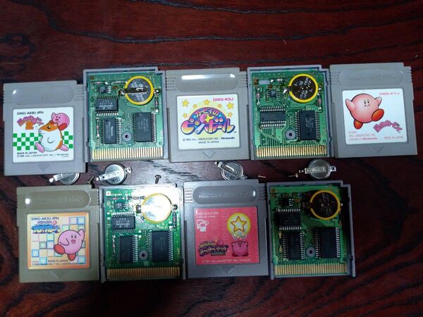 星のカービィ5作セット 電池交換済 GB 2/ピンボール/ブロックボール/きらきらきっず ゲームボーイ Nintendo 任天堂