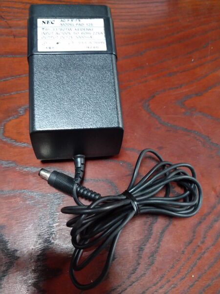 PCエンジンスーパーCD-ROM2用ACアダプター NEC PAD-125 動作未確認