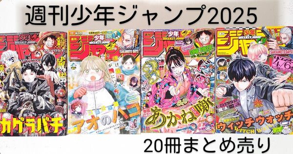 「週刊少年ジャンプ2025」20冊まとめ売り(No.1~23)本*少年漫画・コミック*付録・集英社
