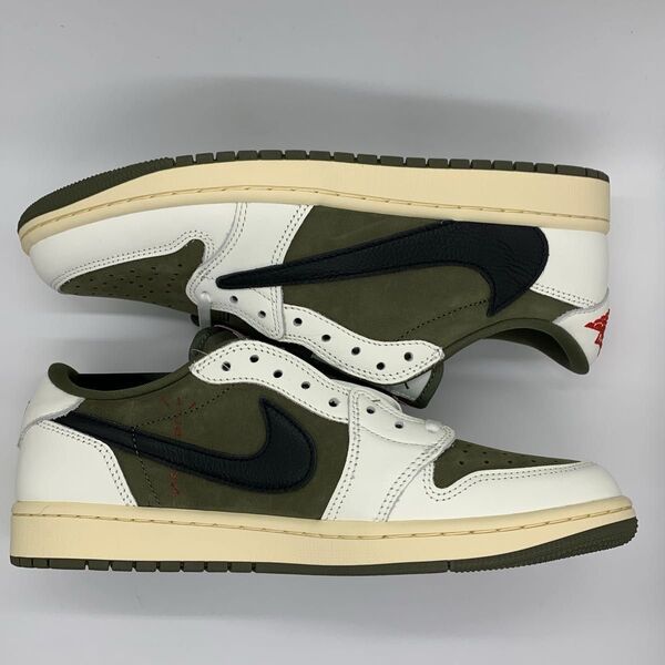 最安 新品国内正規品 NIKE Travis Scott AIR jordan 1 LOW 27.5 us9.5 黒タグ付き