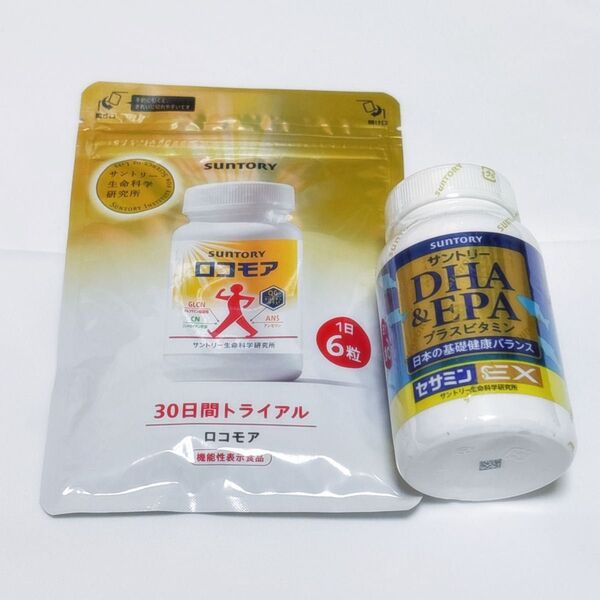 新品未開封 サントリー ロコモア 180粒 DHA&EPA プラスビタミン セサミンEX240粒