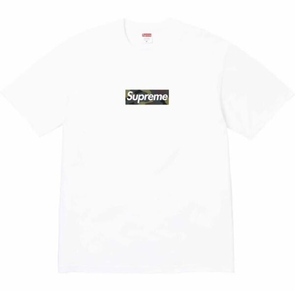 Supreme Box Logo Tee camo white M