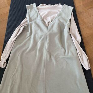 西松屋 マタニティワンピース ジャンスカ 授乳