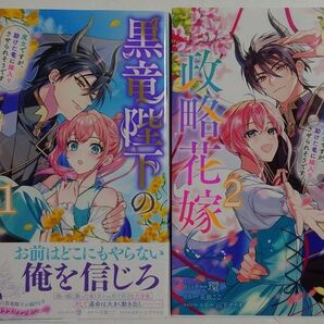 「黒竜陛下の政略花嫁 魔女ですが、助けた竜に嫁入りさせられそうです」全2巻