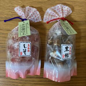手作り本地釜仕上 京あめ しそ・黒飴 (株)岩井製菓
