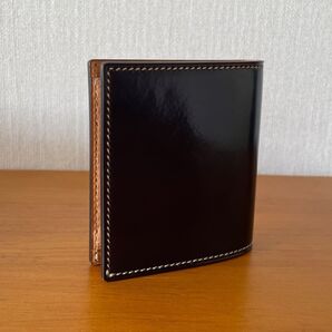万双 コードバンミニ財布 (小銭入付) ネイビー
