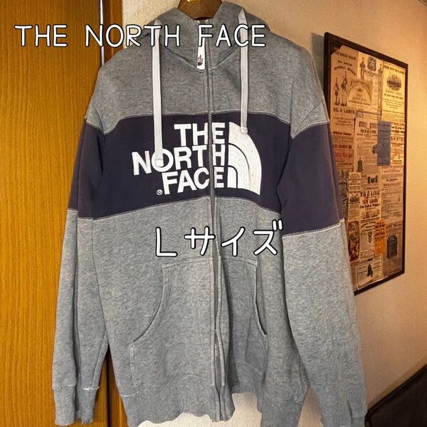 【THE NORTH FACE】バイカラージップアップパーカー ツートン フーディー スウェット