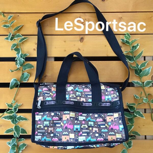 LeSportsac カラフル ショルダーバッグ レスポートサック ボストンバッグ 2WAY
