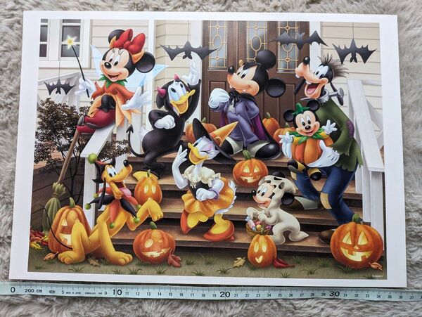 ディズニー Disney アート イラスト 絵 b4サイズ バンビ 読売新聞 ハッピーハロウィン
