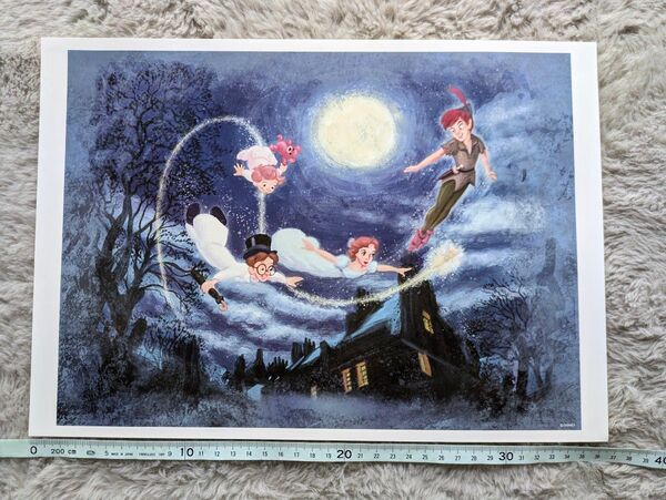 ディズニー Disney アート イラスト 絵 b4サイズ バンビ 読売新聞 ピーター・パン