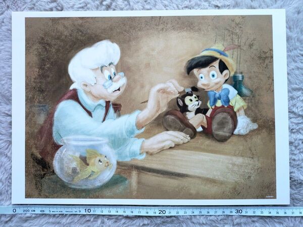 ディズニー Disney アート イラスト 絵 b4サイズ バンビ 読売新聞 ピノキオ