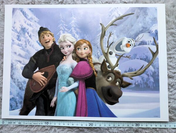 ディズニー Disney アート イラスト 絵 b4サイズ バンビ 読売新聞 アナと雪の女王