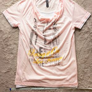 DOPE.H ドープ.エイチ 半袖 Tシャツ メンズ 薄ピンク Mサイズ 夏