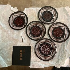 鶴鳴堂 茶托 5枚セット