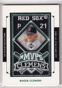 2003 UD PATCH Collection #MVP-14 Roger Clemens