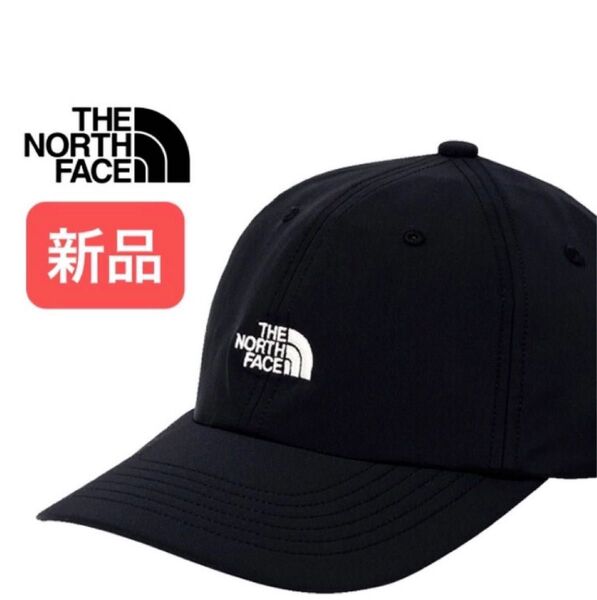 新品★THE NORTH FACE★ザノースフェイス バーブキャップ 撥水 軽量 ストレッチ 刺繍ロゴ 帽子 ブラック L