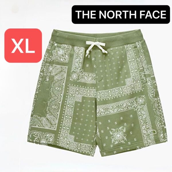 新品★THE NORTH FACE ザノースフェイス ノベルティエッセンシャル ショーツ ハーフパンツ ペイズリー バンダナ XL