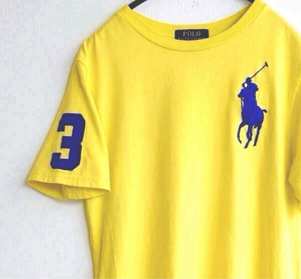 POLO Ralph Lauren★ポロ ラルフローレン ビッグポニー 立体刺繍 Tシャツ M(10〜12) レディースS〜M相当