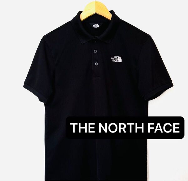 THE NORTH FACE★極美品★ザノースフェイス ストレッチ COOLMAX 清涼クールマックス ポロシャツ ブラック M