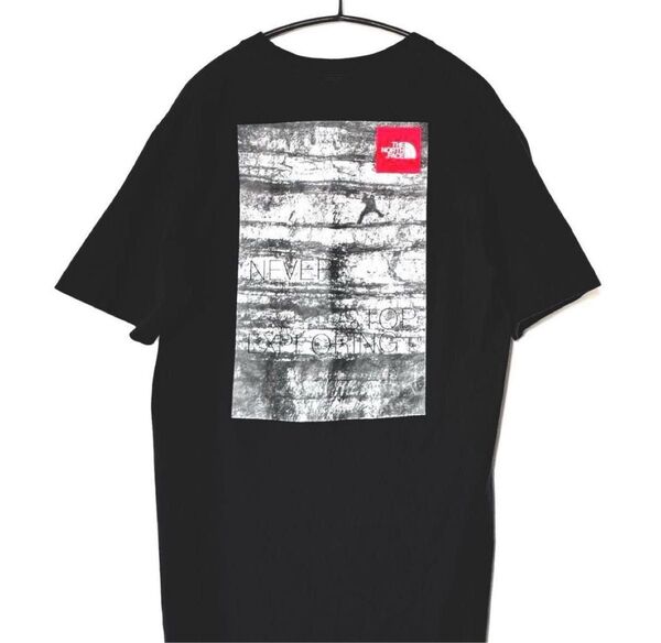 THE NORTH FACE★ザノースフェイス NEVER STOP EXPLORING パネルプリント ロゴ Tシャツ 丸胴