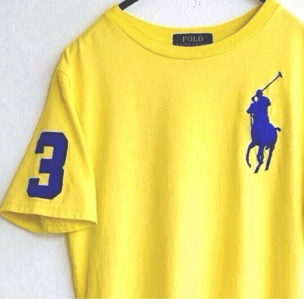 POLO Ralph Lauren★ポロ ラルフローレン ビッグポニー 立体刺繍 Tシャツ M(10〜12) レディースS〜M相当