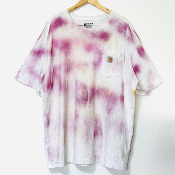 Carhartt★カーハート ルーズフィット ポケット Tシャツ ペイント加工 XL