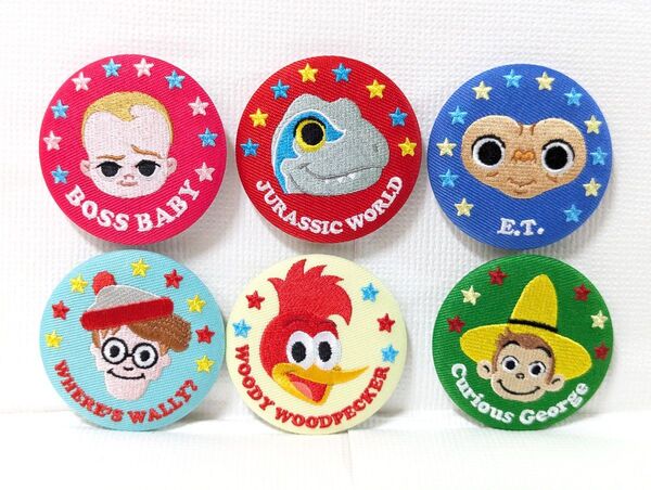 ポケユニ ランダム刺繍缶バッジ 6個 コンプリートセット