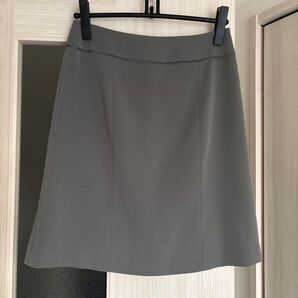 オリヒカ グレー 膝丈スカート ウォッシャブル