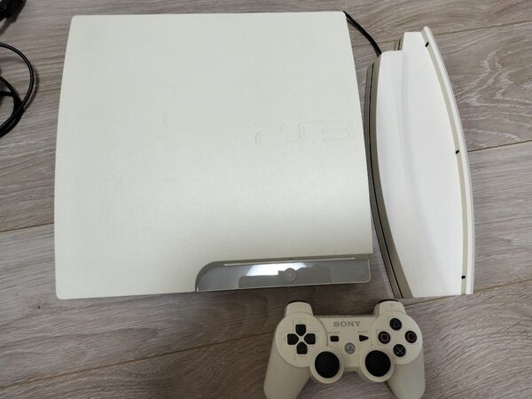 PS3 プレイステーション3 CECH-3000A 縦置きファンスタンド、HDMIケーブル付き