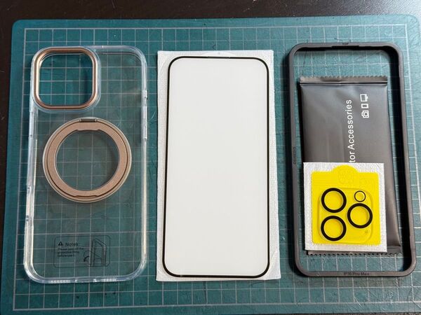 iphone16 Pro Max ケース Magsafe対応 360°回転スタンド スクリーン&カメラ保護ガラス付 未使用品