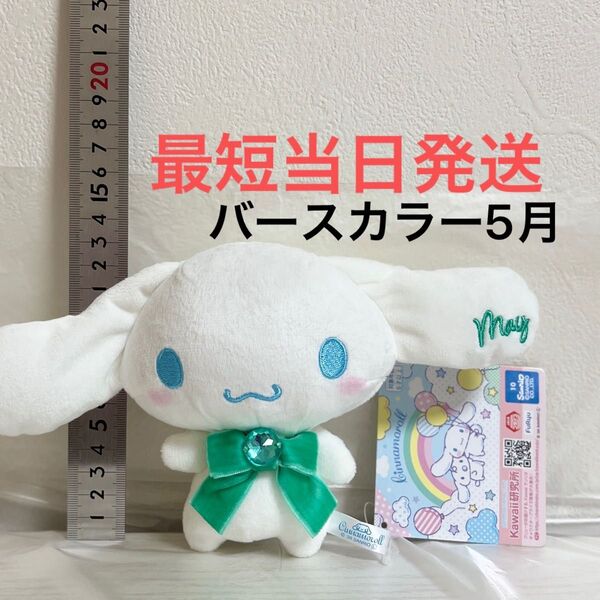 シナモロール バースカラービジュー ぬいぐるみ サンリオ シナモン 5月 May