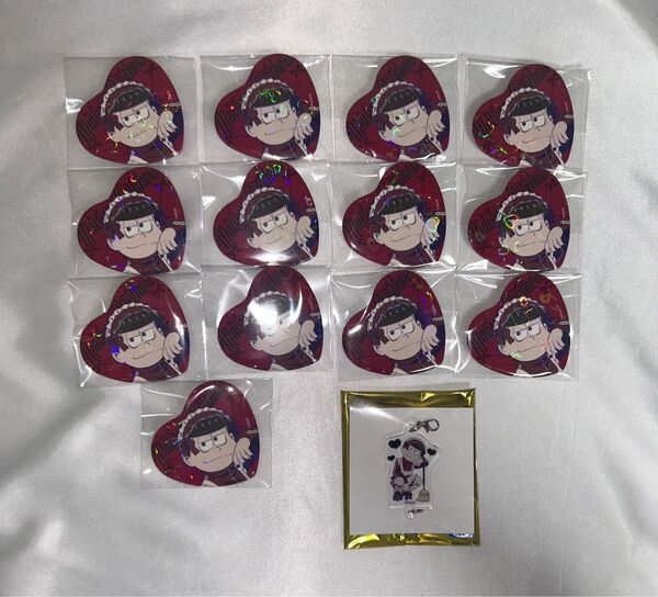 おそ松さん おそ松 ジャージメイド 缶バッジ つながるアクリルキーホルダー