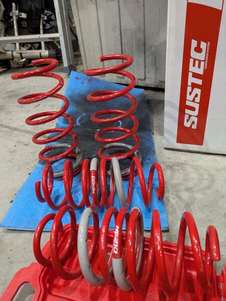 タナベ サスッテック NF210 ダウンサス 4本セットMR52S、MR92Sハスラー2WD用