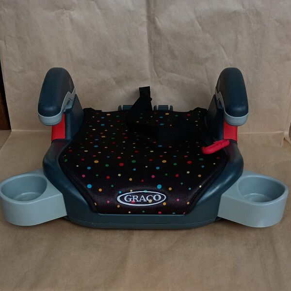 GRACO グレコ ジュニアシート カップホルダー付き ドット柄