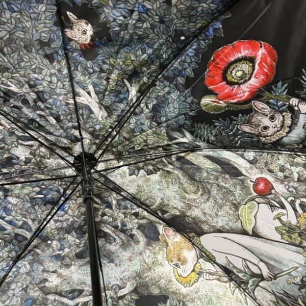 ヒグチユウコさん韓国展示(SECRET FOREST)カバー付き 長傘 ♪ ボリスくん ギュスターヴくん シークレットフォレスト