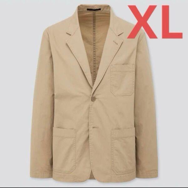 UNIQLO ユニクロ ライトウェイトジャケット コットン ベージュ XL