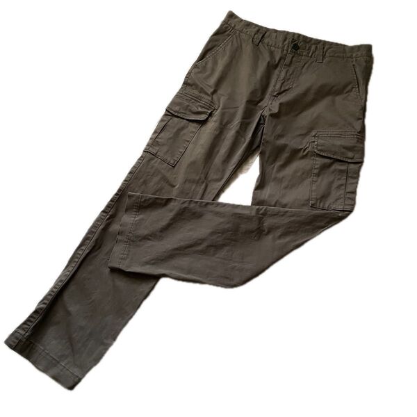 UNIQLO ユニクロ スタイルアップカーゴ カーゴパンツ カーキ 326-069740 ウエスト76