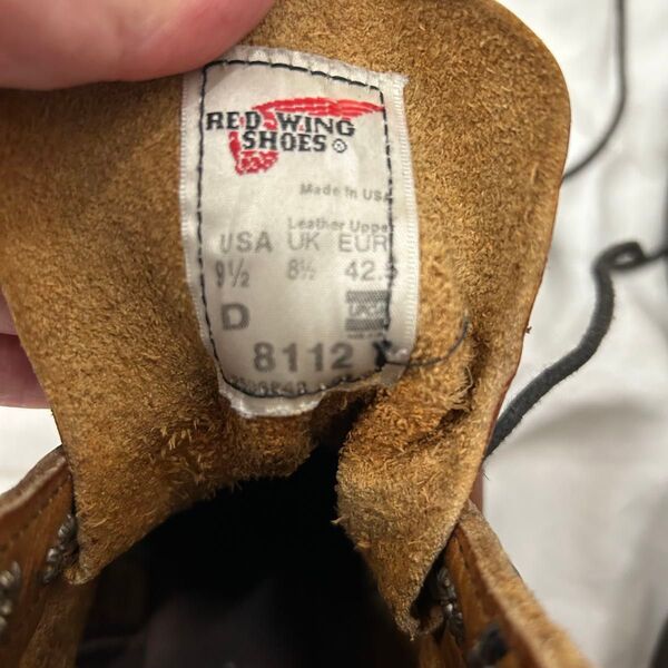 【REDWING】8112 アイアンレンジャー 91/2D レッドウィング