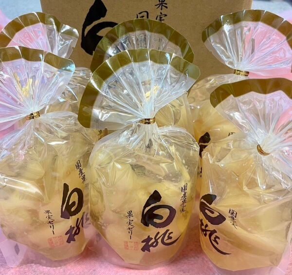 サンヨー堂 白桃ゼリー350g 6入
