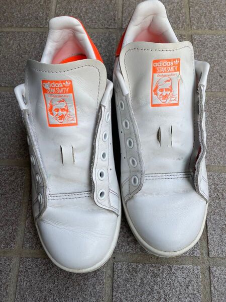 adidas STAN SMITH スタンスミス ホワイト×オレンジ 23cm