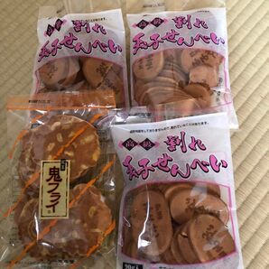 大阪萬幸堂 割れ玉子せんべい 3袋 鬼フライ 1袋