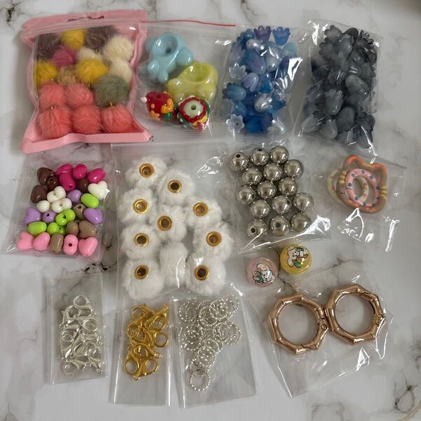 ビーズ DIYパーツ まとめ売り ビーズ詰め合わせ ハンドメイド